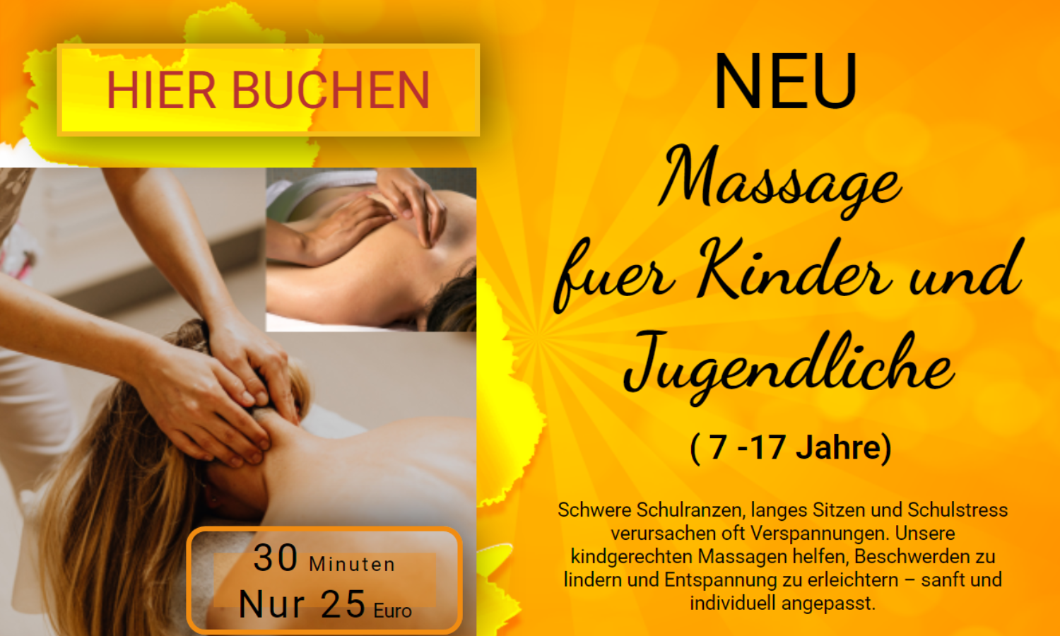 Massage für Kinder